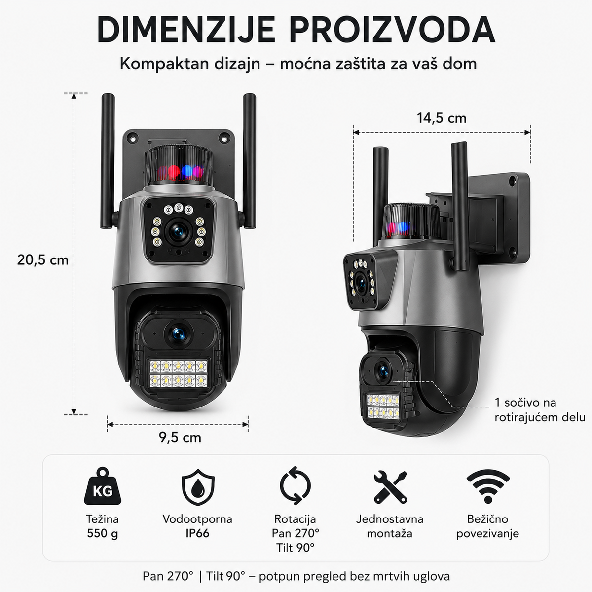 Smart Dual kamera sa 2 sočiva