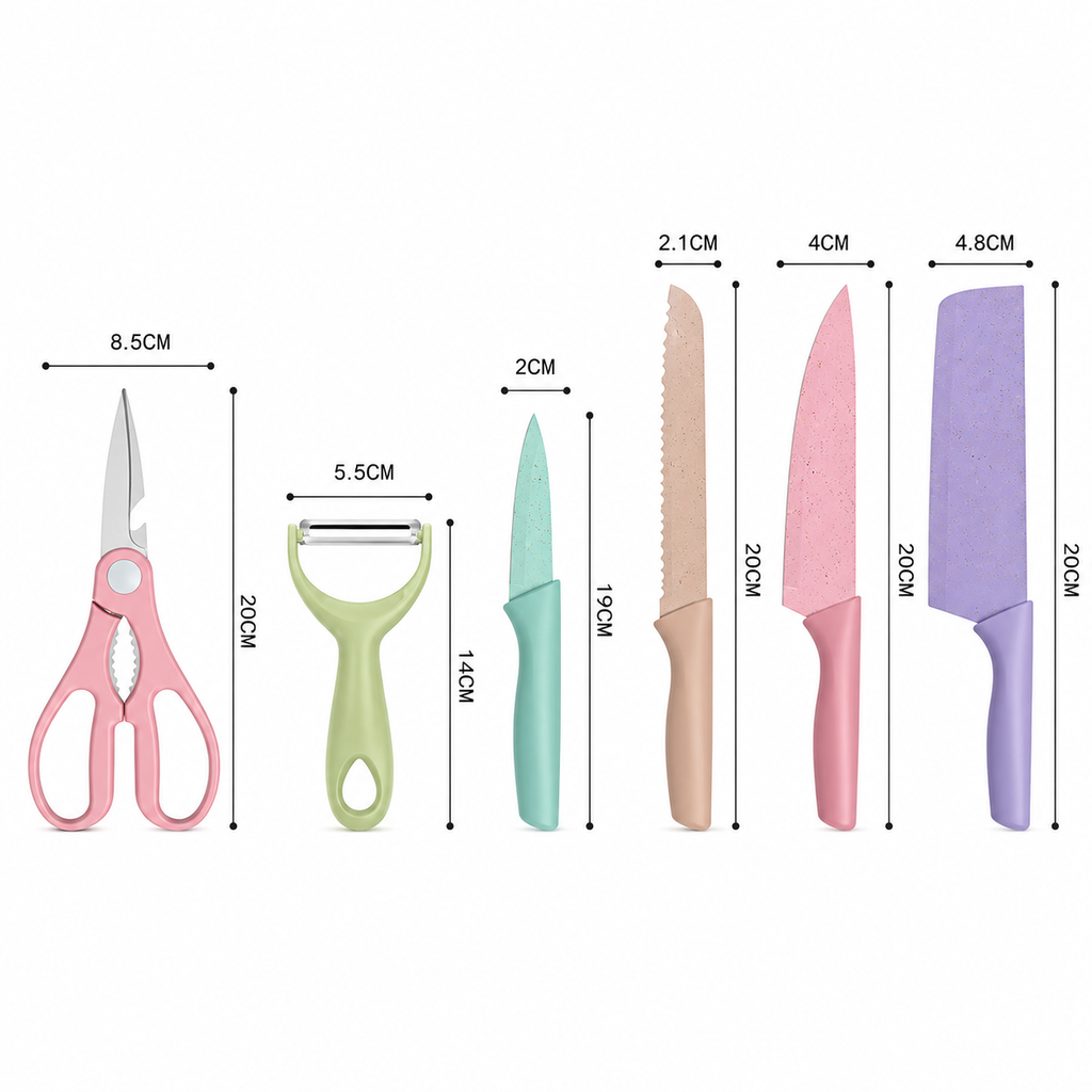 Pastelni kuhinjski set – 6 delova