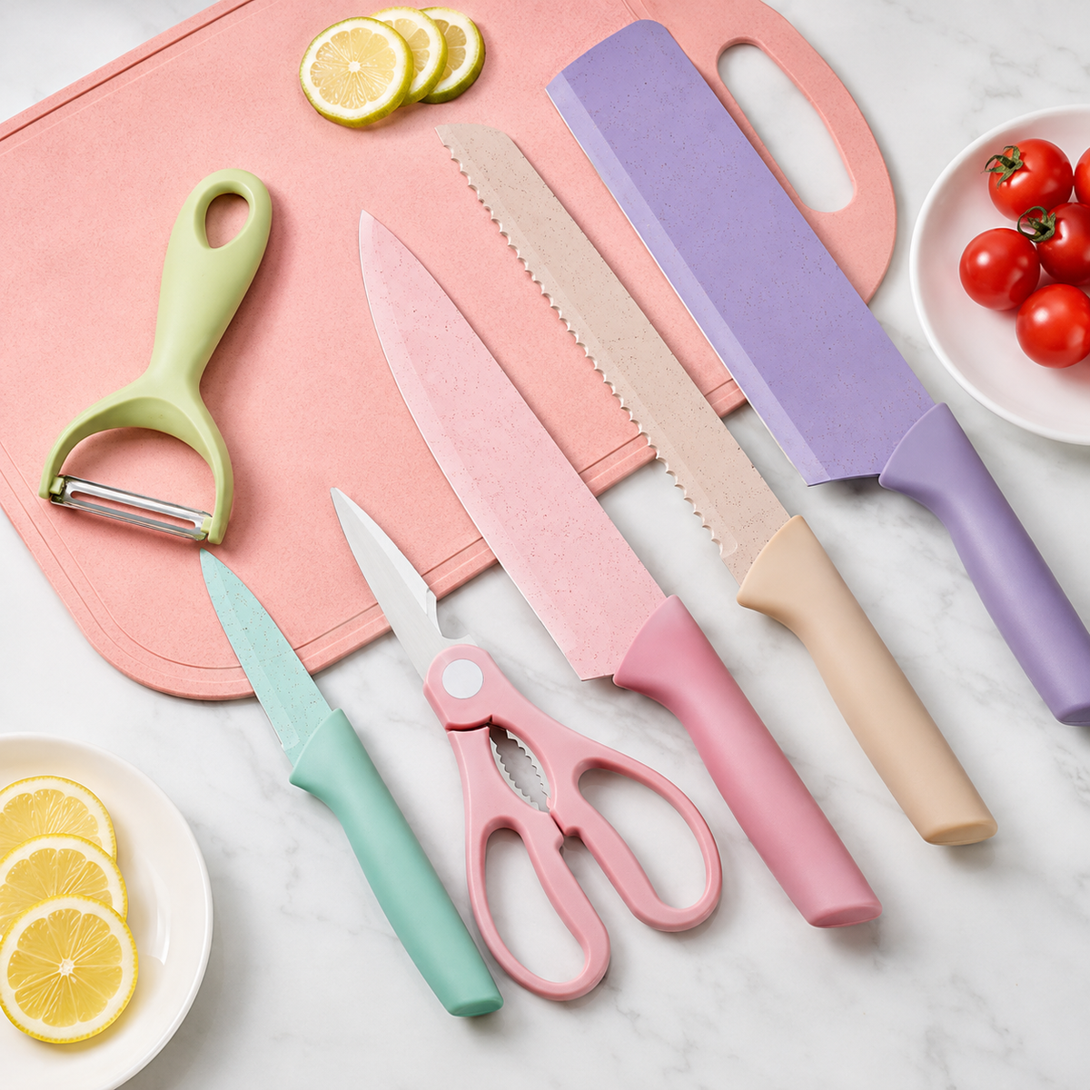Pastelni kuhinjski set – 6 delova