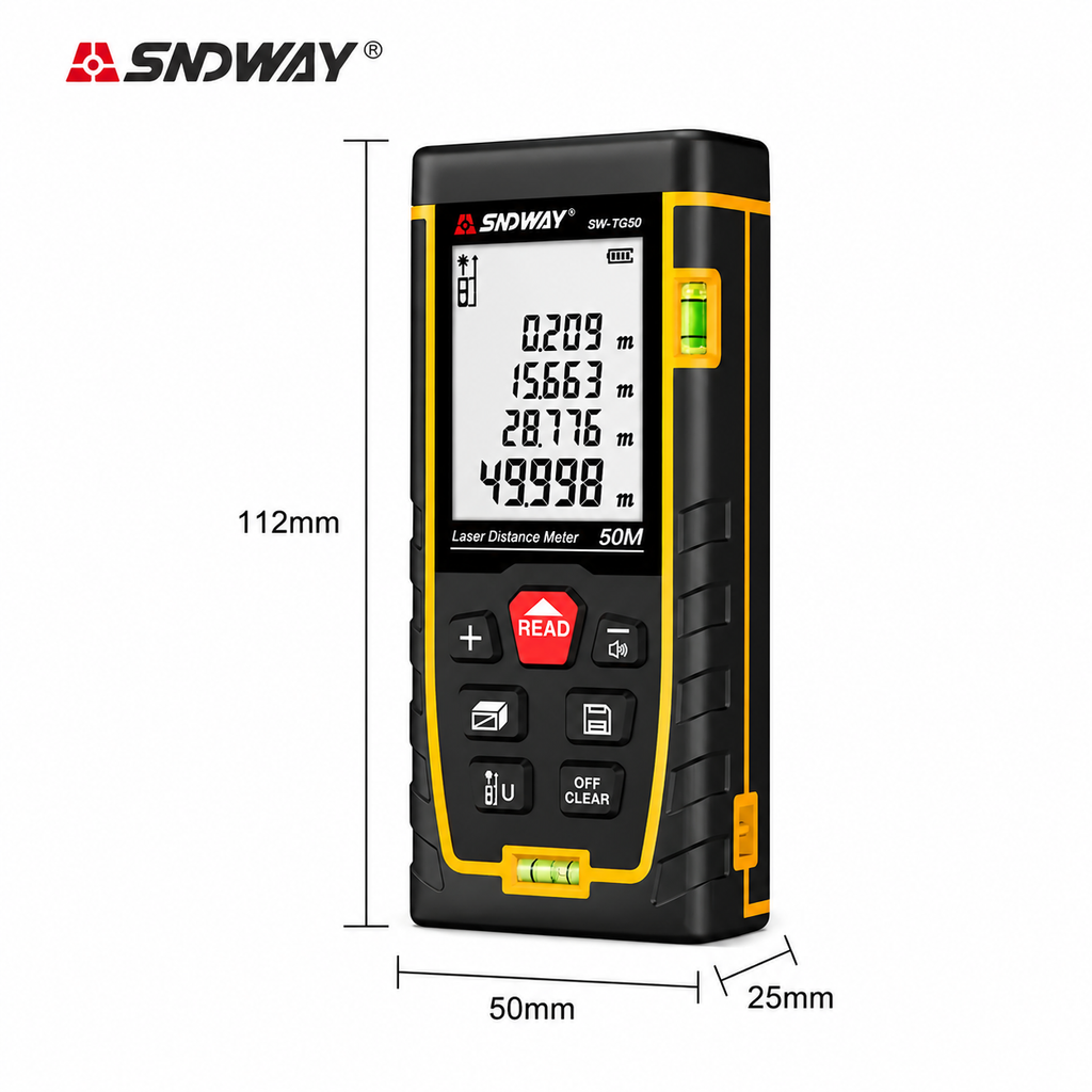 Laserski metar SNDWAY SW-M50 – 50 m