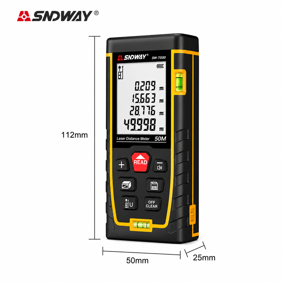 Laserski metar SNDWAY SW-M50 – 50 m