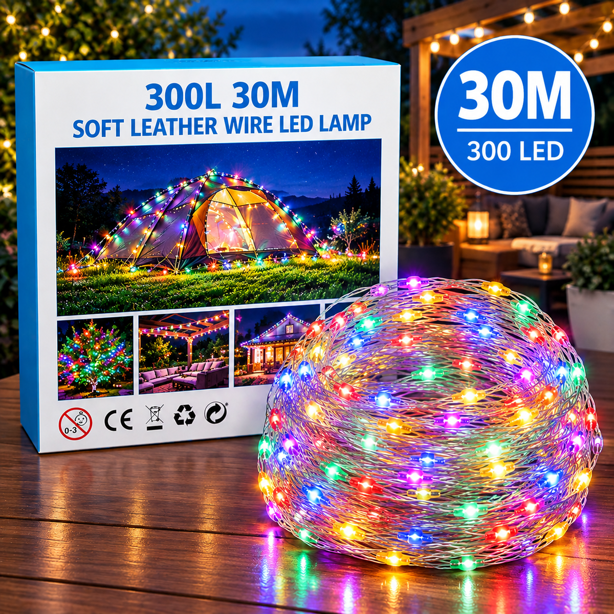 Višebojne LED lampice  10-50m