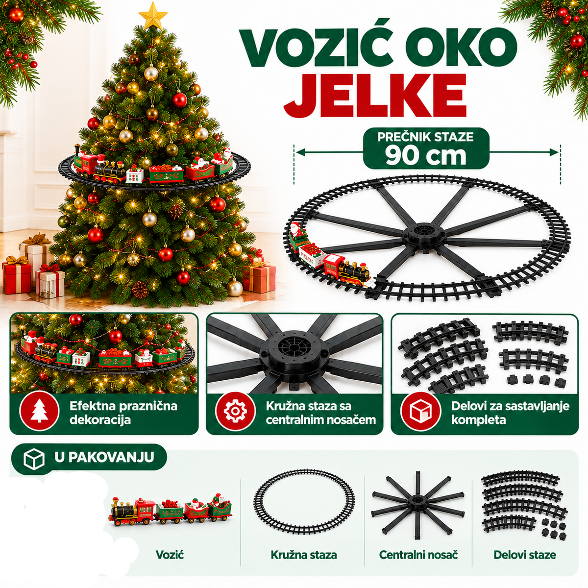 Novogodišnji vozić za jelku